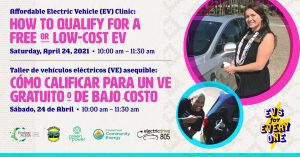 Affordable Electric Vehicle Clinic:  How to Qualify for a Free or Low-Cost EV