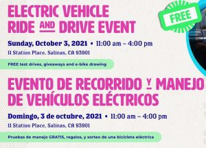 Salinas Electric Vehicle Ride and Drive Event @ Salinas Amtrak Station